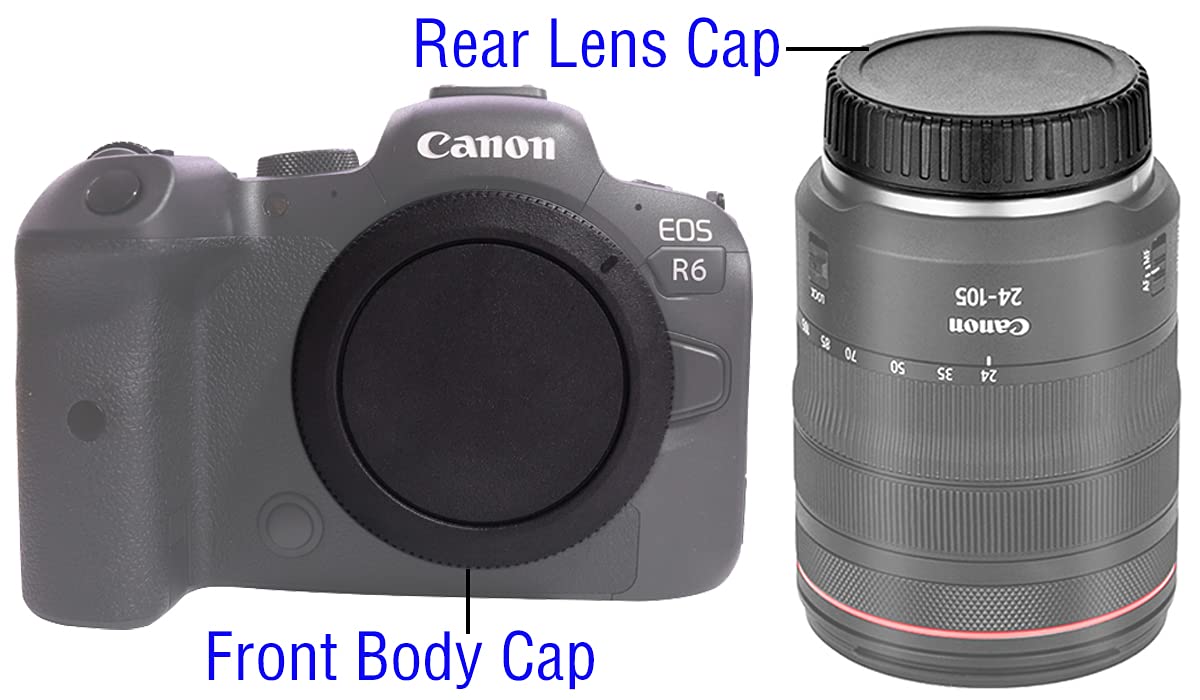 Amazon | ボディキャップ+リアレンズキャップカバー Canon R50 R100